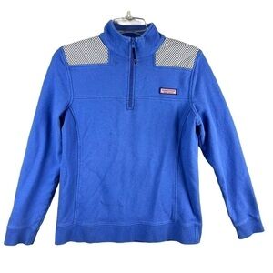 Vineyard Vines Blue Women’s Shep Shirt 1/4 Zip Jacket Size Small